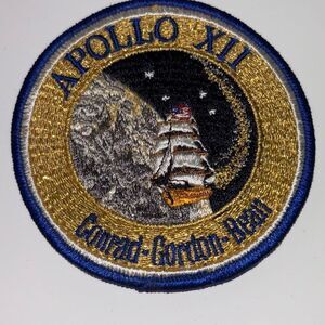 Original Apollo XII 12 Crew Patch 4 Inch Nasa Conrad Gordon Bean